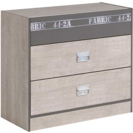 Parisot Fabric Chest of 3 Drawers