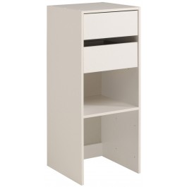 Parisot Easy Dress Narrow Shelf Drawer Unit White