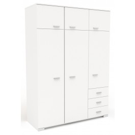 Parisot Galaxy Large 3 Door Wardrobe - White