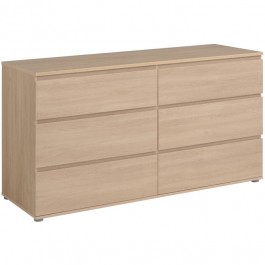 Parisot Neo 6 Drawer Chest - Brooklyn Oak