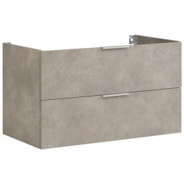 Parisot Luxy 90cm Bathroom Sink Unit - Light Concrete