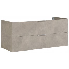 Parisot Luxy 120cm Double Bathroom Sink Unity - Light Concrete 