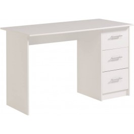 Parisot Infinity white computer desk with 3 drawers