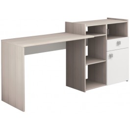 Parisot Iron Desk - Acacia & White