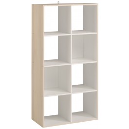 Parisot Kubikub 8 Cube Unit - Acacia & White