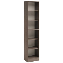 Tall narrow walnut bookcase deals