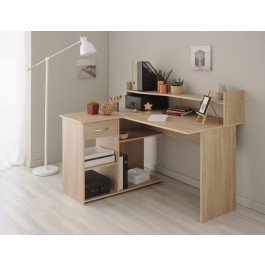 Parisot Moving 2 Corner Desk - Brooklyn Oak