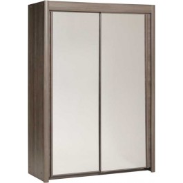 Parisot Carla 156cm wide wardrobe silver walnut
