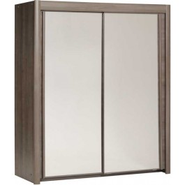 Parisot Carla 181cm wide wardrobe silver walnut