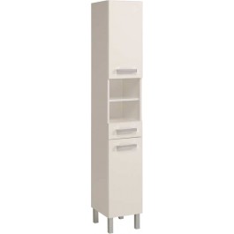 Parisot Syane narrow bathroom cupboard in shiny white