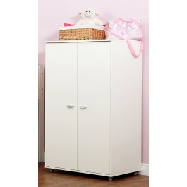 Kids 2 Door Wardrobe - White