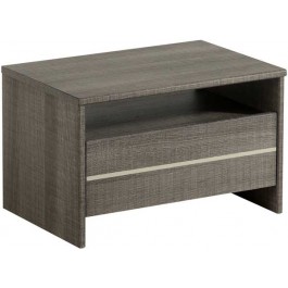 Parisot Split bedside table with 1 drawer in liquorice oak