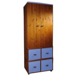 Kids Avenue Wardrobe 4 Cube - Antique