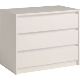 Parisot Ontario white chest of 3 drawers