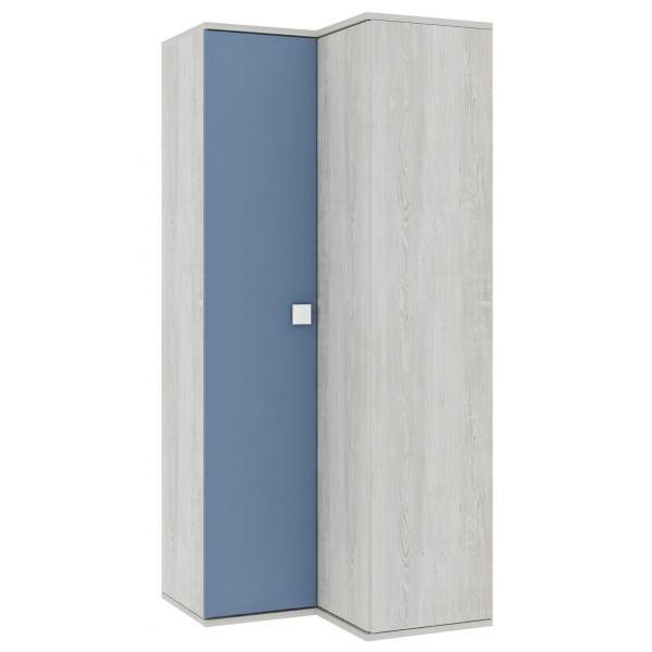 Trasman Corner Wardrobe - Cascina/Blue