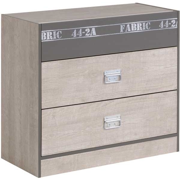 Parisot Fabric Chest of 3 Drawers