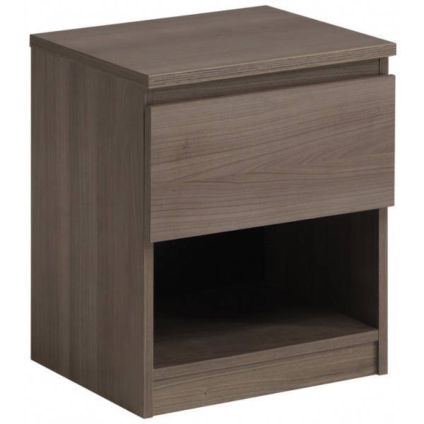 Parisot Neo Bedside Table - Silver Walnut