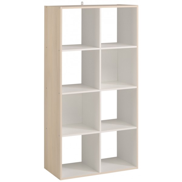 Parisot Kubikub 8 Cube Unit - Acacia & White