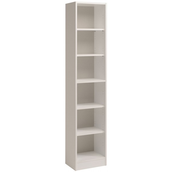 White Tall Bookcase