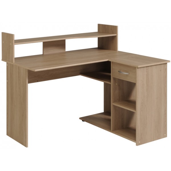 Parisot Moving 2 Corner Desk - Brooklyn Oak