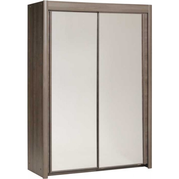 Parisot Carla 156cm wide wardrobe silver walnut