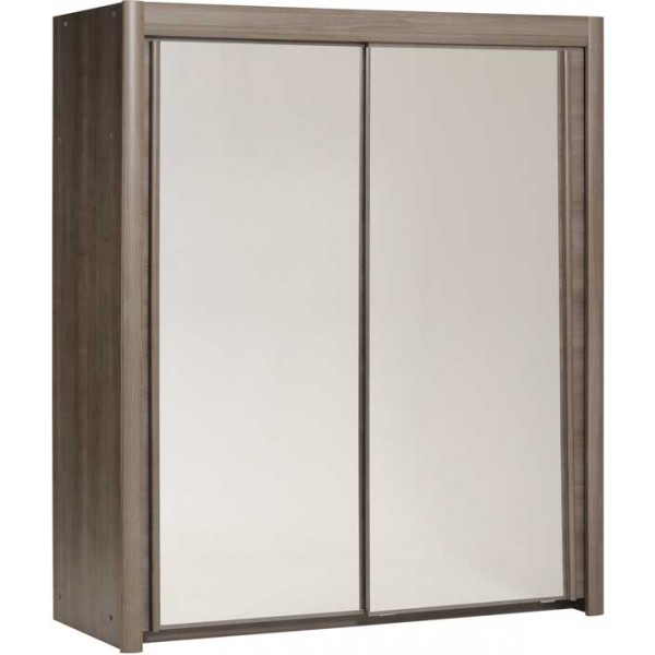 Parisot Carla 181cm wide wardrobe silver walnut