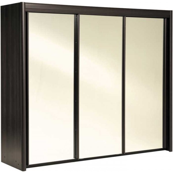 Parisot Carla sliding wardrobe 233cm in Coffee