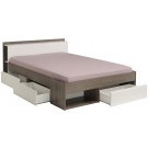 Parisot Most Kingsize Bed - Silver Walnut