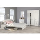 Parisot Galaxy White Bedroom Furniture Set