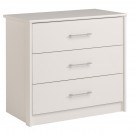 Parisot Swan White Chest of 3 Drawers
