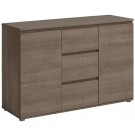 Parisot Neo 3 Drawer Sideboard - Silver Walnut 