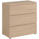 Parisot Neo 3 Drawer Chest - Brooklyn Oak