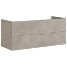 Parisot Luxy 120cm Double Bathroom Sink Unity - Light Concrete 