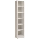 Parisot Sophia Tall Narrow Bookcase - White