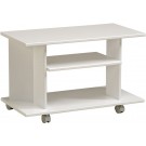 Parisot Peps TV Stand with 2 shelves in high gloss megeve white