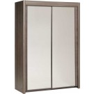 Parisot Carla 156cm wide wardrobe silver walnut
