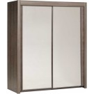 Parisot Carla 181cm wide wardrobe silver walnut