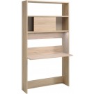 Parisot Sophia desk and shelving unit in Dakota Oak