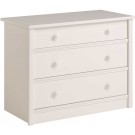 Parisot Camille girls white chest of 3 drawers