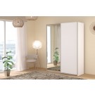Swing White Mirrored 150cm Sliding Wardrobe