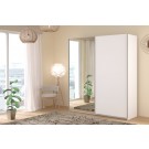 Swing White Mirrored 180cm Sliding Wardrobe