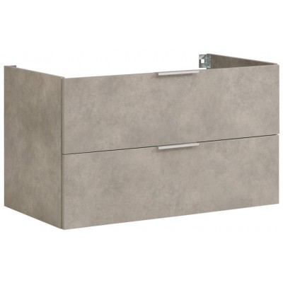 Parisot Luxy 90cm Bathroom Sink Unit - Light Concrete