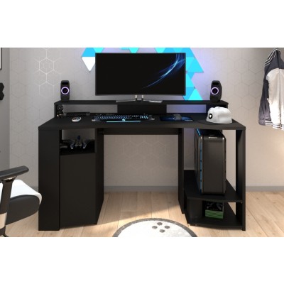 Black Parisot Gaming SetUp Desk 