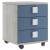 Trasman Nightstand 3 Drawers - Cascina/Blue