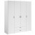 Parisot Daily 4 Door 2 Drawer Wardrobe - White