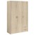 Parisot Daily 3 Door 2 Drawer Wardrobe - Jackson Oak