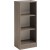 Parisot Sophia Narrow Shelving Unit with 2 Shelves in Silver Walnut